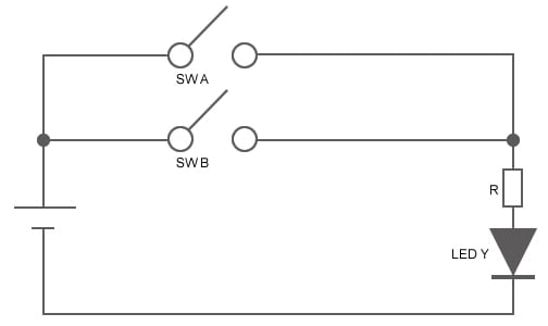 図3：OR回路の動作t