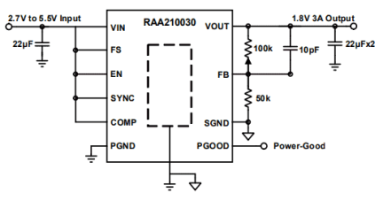 RAA210030 Typical Application Circuit