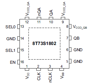 NB6N239SMNR2G IC CLOCK DIVIDER DIFF LVDS 16QFN 6N239 NB6N239 1PCS 