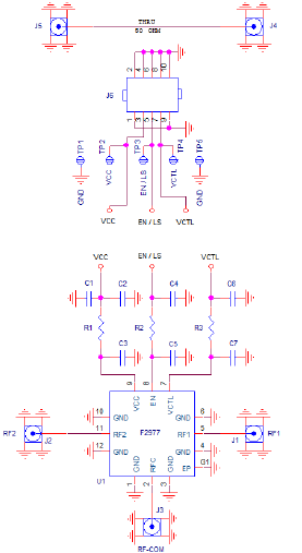 F2977EVBI - Evaluation Kit Application Circuit Diagram