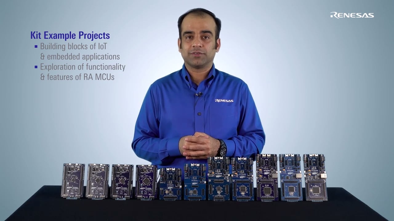 Example Projects for Renesas Advanced (RA) Microcontrollers Kits