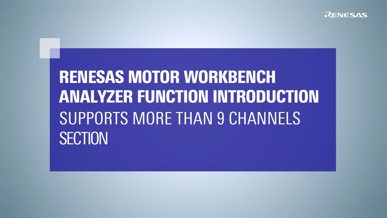 Motor Workbench (Analyzer): Expand Waveform Display Channels