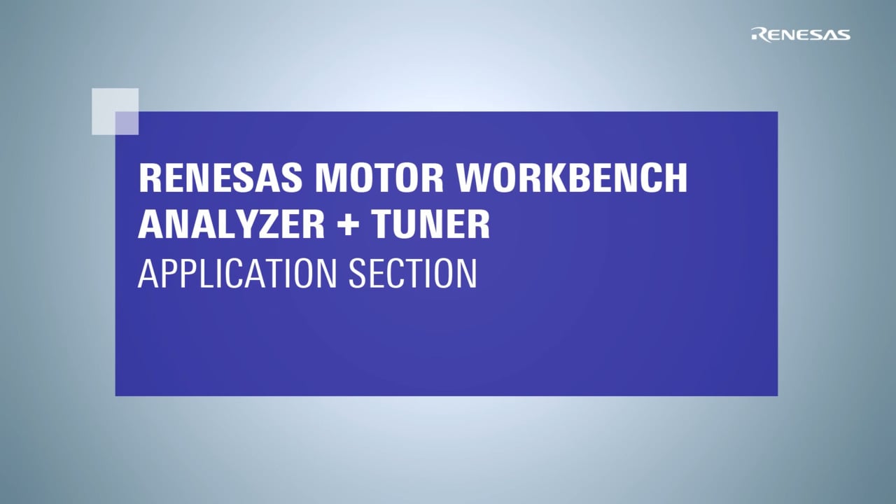 Motor Workbench: How to Use Analyzer and Tuner (Application)