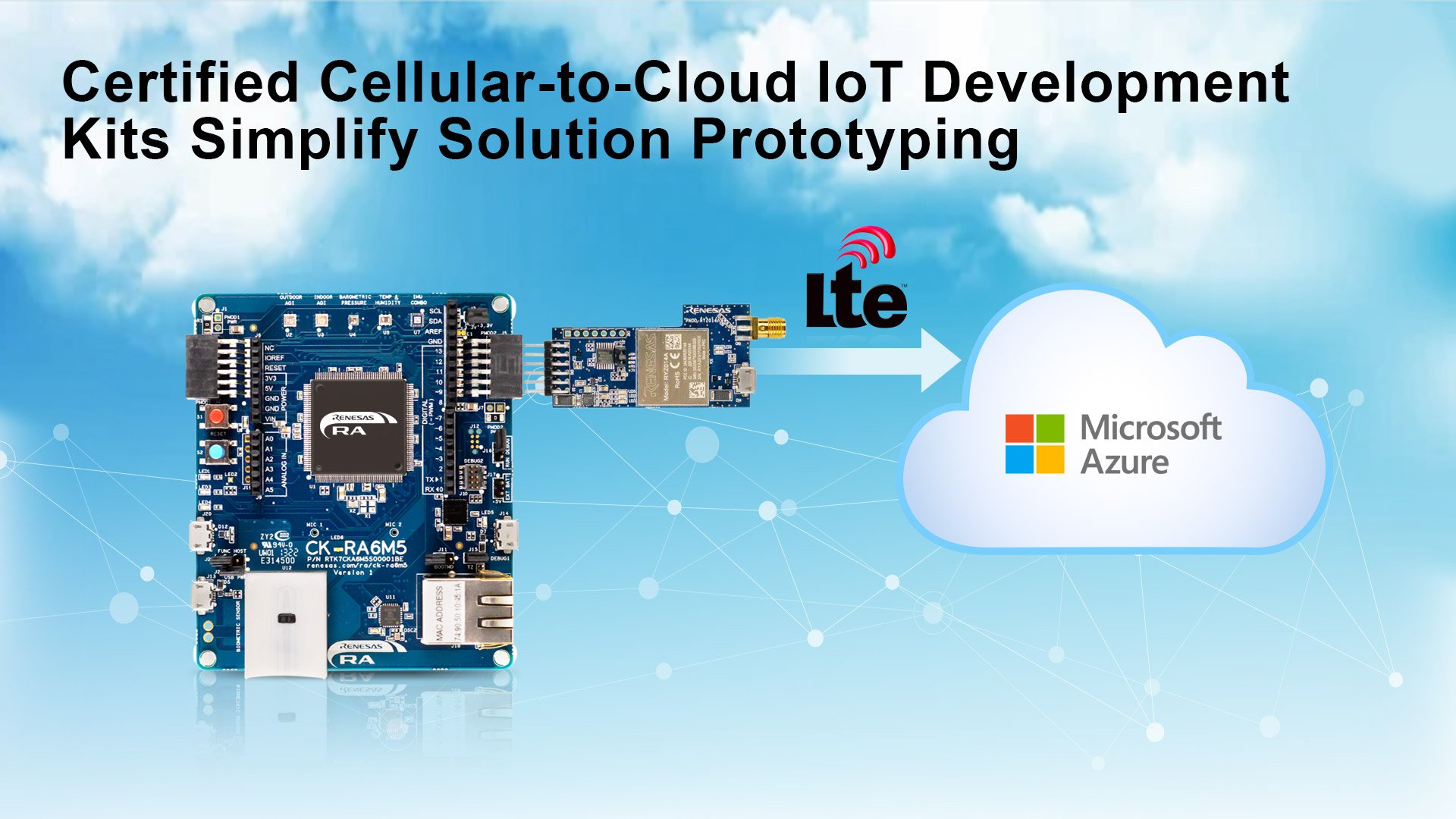 Renesas Cellular-to-Cloud Development Kits Now Connect to Microsoft Azure Services | Renesas
