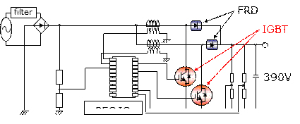 IGBT for PFC Full Switching Circuit Diagram