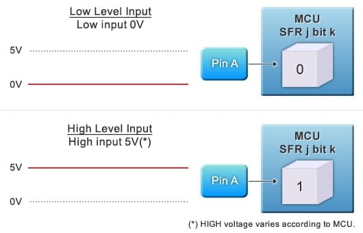 Figure 3: General Purpose I/O Pin; Input Control