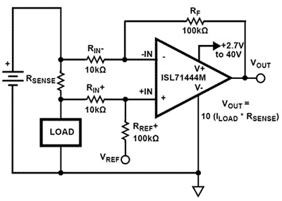 ISL71444M Operational Amp Diagram