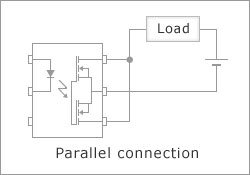 MOSFET Connected in Parallel ON State Resistance