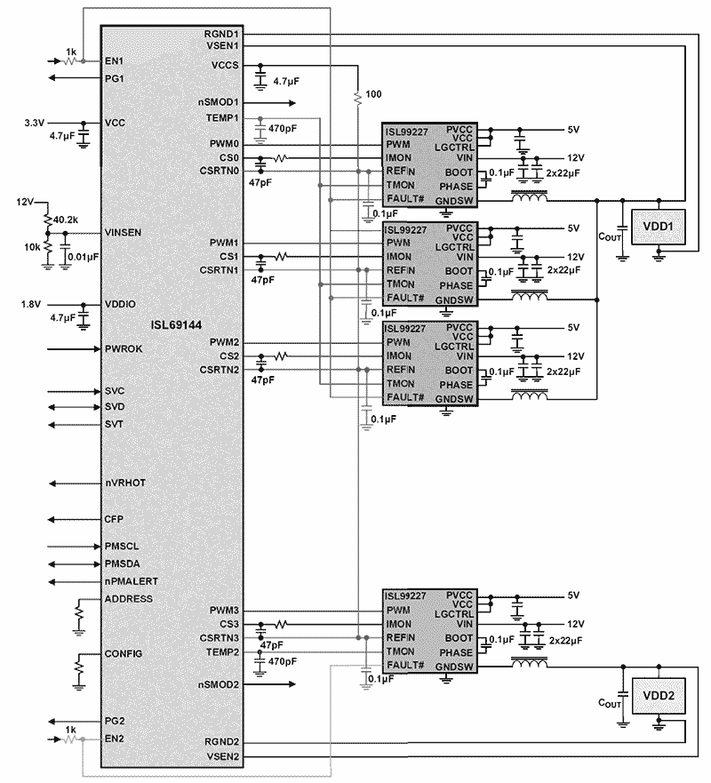 ISL69144 Functional Diagram