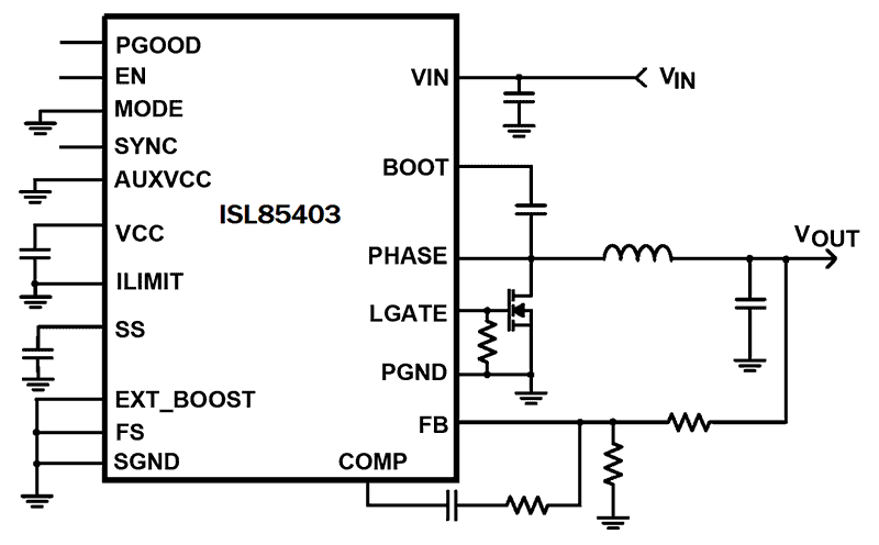 ISL85403 Functional Diagram