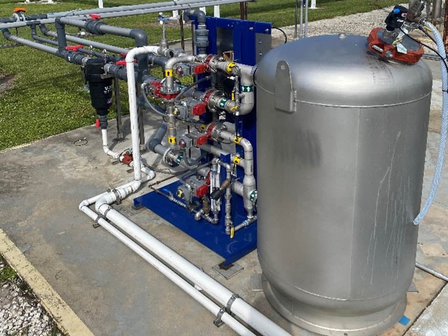 Reused water filtration equipment (Palm Bay Factory)
