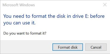 Insert the microSD card message