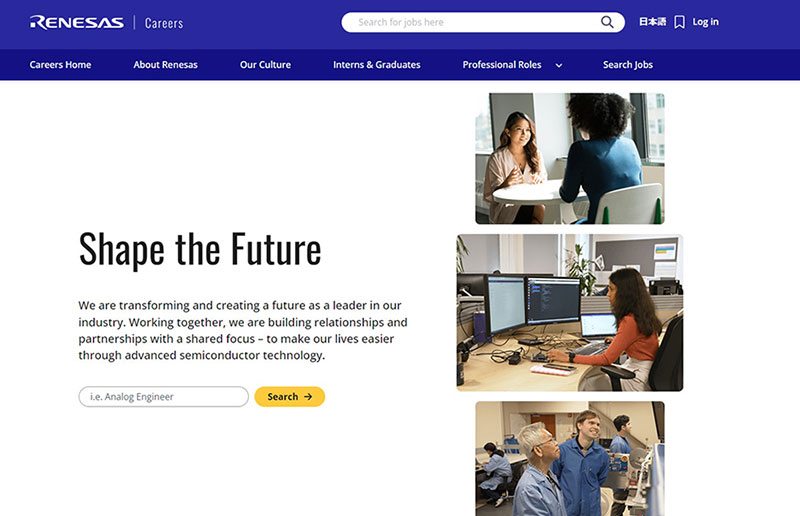 Renesas career portal