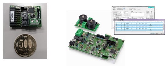 DC Communication Module (Left), R9A06G061 Evaluation Kit (Right)