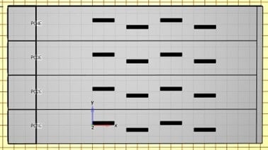 16-elements slotted waveguide array for radar – simulation model