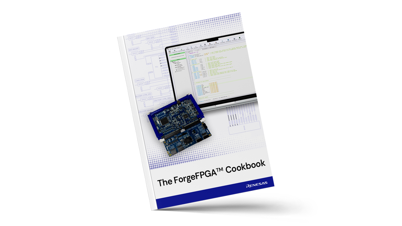 ForgeFPGA Cookbook Cover COokbook cover featuring forgerFPGA products.