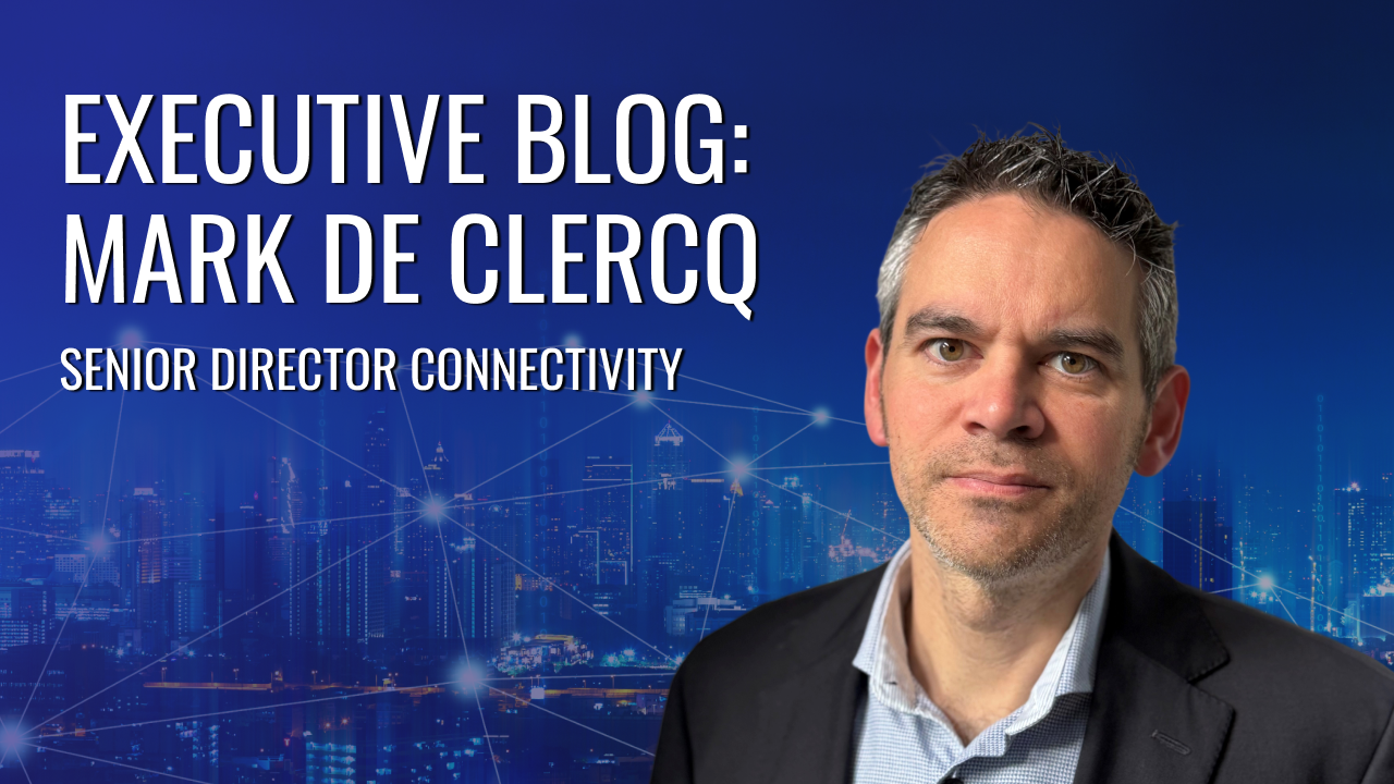 Mark De Clercq Executive Blog Image of Mark De Clercq with his title.