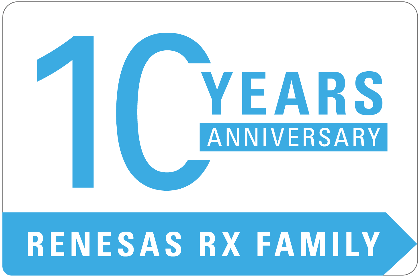 Renesas RX Family 10-year Anniversary