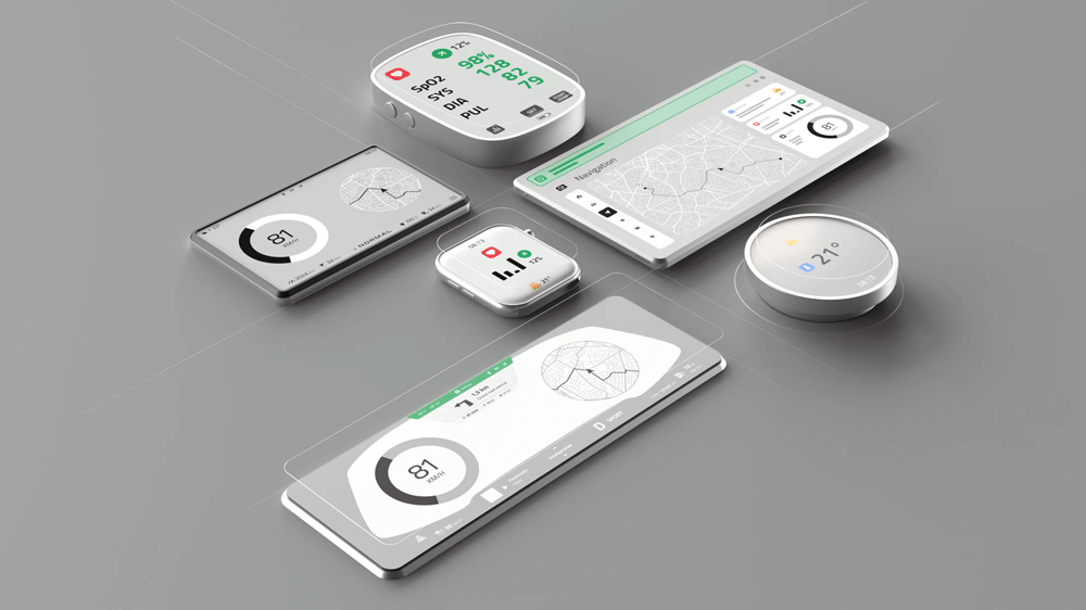 Image showing a collection of smart devices that share a unified design ecosystem.