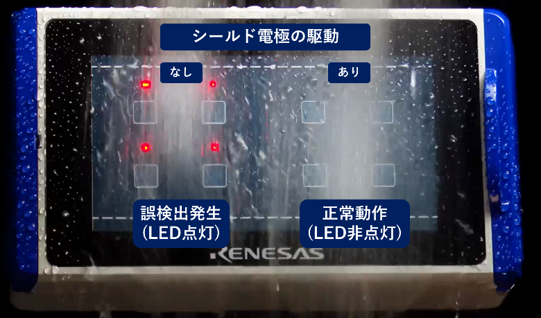 Waterproof self-capacitance solution