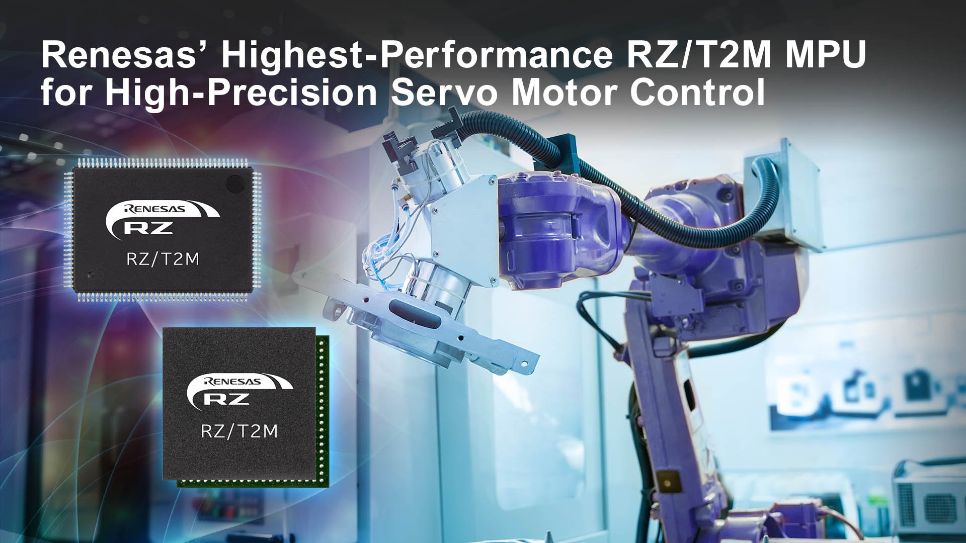 Renesas Releases Its Highest-Performance RZ/T2M Motor Control MPU
