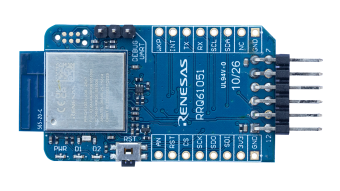Top view of QCIOT-RRQ61051EVZ board.