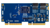 Photo of the top of the ForgeFPGA Socket Card #2 board.