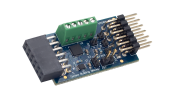 Angle view of the US082-SSC3240EVZ evaluation board.