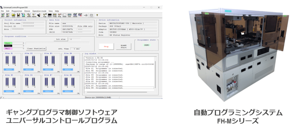 ギャングプログラマ制御ソフトウェア ユニバーサルコントロールプログラム | 自動プログラミングシステム FH-Mシリーズ