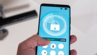 Image of a smart lock for the "Addressing Technical Challenges in Next-Gen Smart Lock Design" blog.