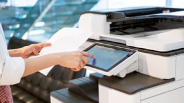 Printer Control Panel with NFC