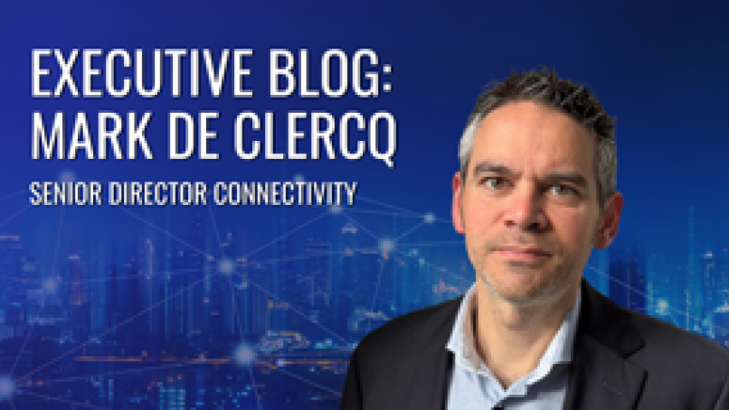 Main executive blog image of Mark De Clercq with his title.