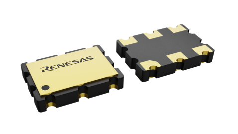 3D illustration featuring top and bottom views of CLCC IC chip package with 6 lead count.