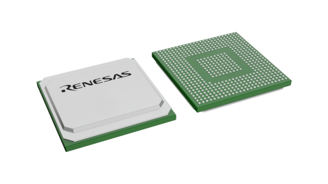 3D illustration featuring top and bottom views of FCBGA chip package with 538 lead count.