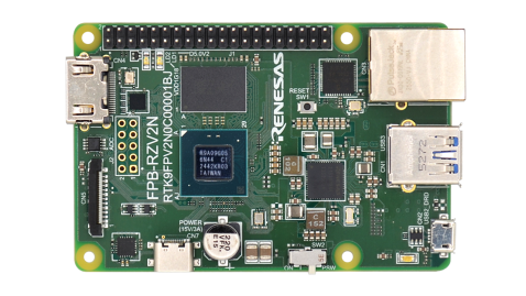 FPB-RZV2N board’s top view.
