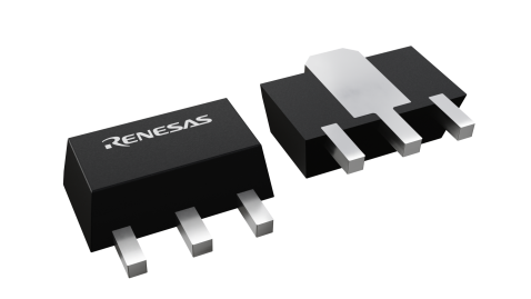 3D illustration featuring top and bottom views of SOT chip package with 3 lead count.