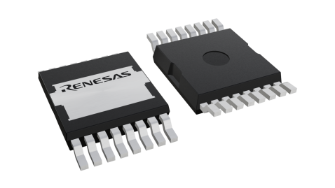 3D illustration featuring top and bottom views of TOLT chip package with 16 lead count.