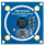 RAA2P3500R0100ABI 5ピン設計ロータリセンサの下面図。 