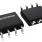 3D illustration featuring top and bottom views of SOIC chip package with 8 lead count.