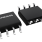 3D illustration featuring top and bottom views of SOIC chip package with 8 lead count.