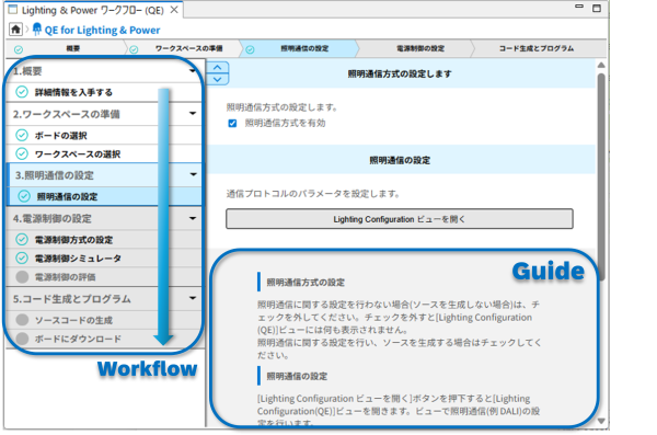 Lighting & Powerワークフロー