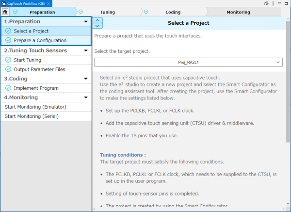 QE for Cap Touch_Workflow image