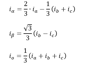 Clarke Transformation equation