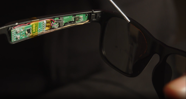 Off-the-shelf smart glasses with wireless charging addition