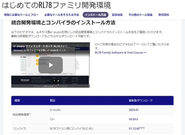 各ツールのインストール方法の動画