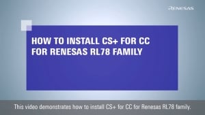 CS+ Quick Start Guide (1/4): Installation