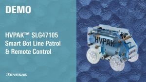 Smart Bot Motor Control with BLE Connectivity using DA14531 Module and SLG47105V HVPAK
