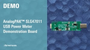 SLG47011 AnalogPAK Power Meter Demo Board Lab Demonstration