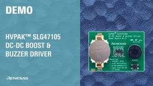 SLG47105 DC/DC Boost & Buzzer Driver Demo Board