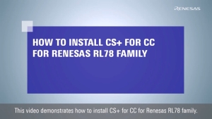 CS+ Quick Start Guide (1/4): Installation